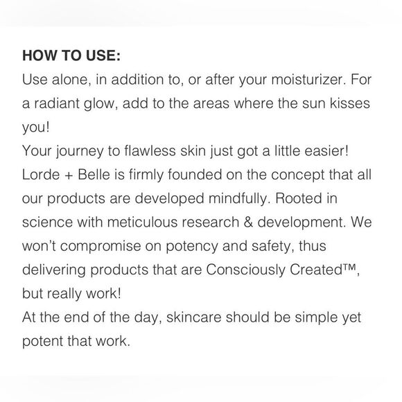 LORDE + BELLE RADIANT FACE ELIXIR - Picture 11 of 13